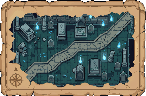 Sunken Crypt route illustration
