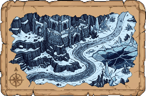 Frozen Wastes route illustration