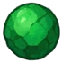 Raw Sphere Emerald