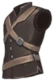 Cross-Strapped Leather Vest