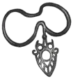 Obsidian Leaf Pendant