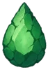 Craft Chipped Teardrop Emerald