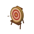 Archery target · red rings