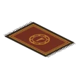 Runic rug · red and gold