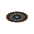 Rune circle · blue and gold