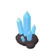 Glowing geode · blue geode