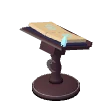 Starry lectern · blue grimoire