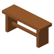 Tavern bench · light wood