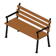 Garden bench · wooden
