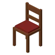 Chair · burgundy seat