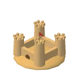 Sandcastle · golden sand