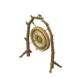 Wicker target · green rings