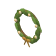 Garland · leaves and white flowers
