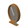 Bathroom mirror · brass frame