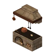 Wood stove · stone
