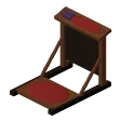 Prayer kneeler · burgundy cushion