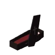 Sleeping coffin · burgundy lining