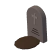 Tombstone · gray stone