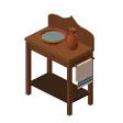 Washstand · clay basin