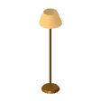 Floor lamp · cream shade