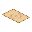 Canvas rug · canvas and navy