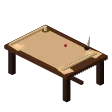Map table · dark wood