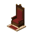 Throne · burgundy velvet