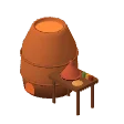Clay oven · red clay