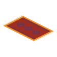 Kilim · red and indigo