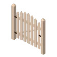 Picket gate · white