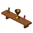 Medal shelf · light wood
