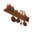 Pot rack · copper pots