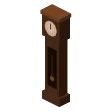 Grandfather clock · walnut