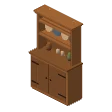 Dish cabinet · oak