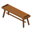 Long bench · oak