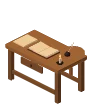 Clerk's desk · oak