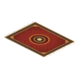 Rug · burgundy and blue