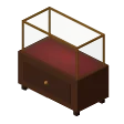 Jewel display case · burgundy velvet